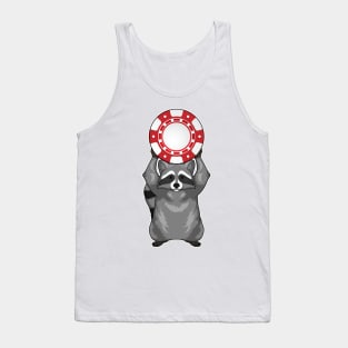 Racoon Poker Poker chips Tank Top